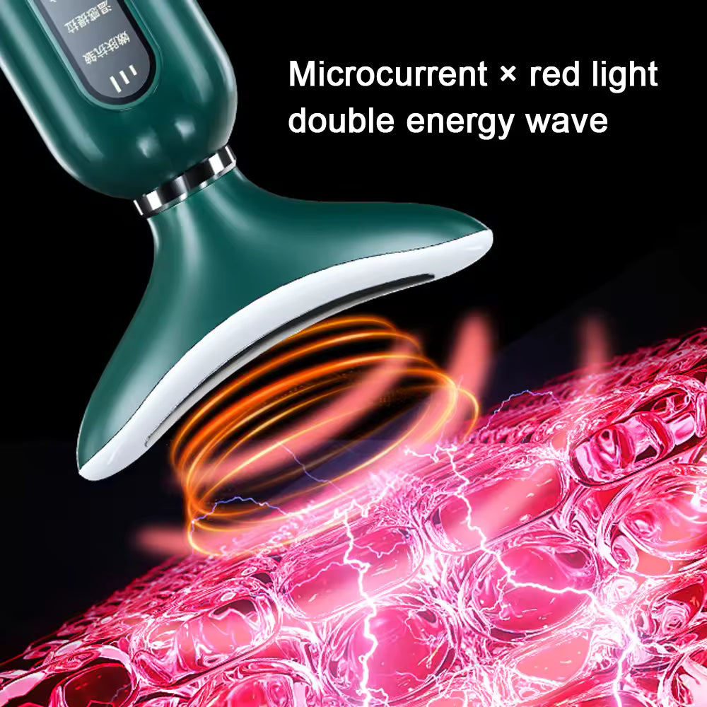 โจ 3 Colors LED Neck & Face Beauty Device | Photon Therapy | Skin Tightening & Anti-Wrinkle๐โโ๏ธ