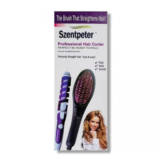 Szentpeter Simply 2-in-1 Hair Straightener & Curler Brush  🔥